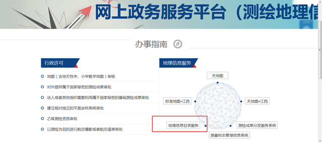 全国地理信息资源目录服务系统 一站式地理信息服务的国家级枢纽